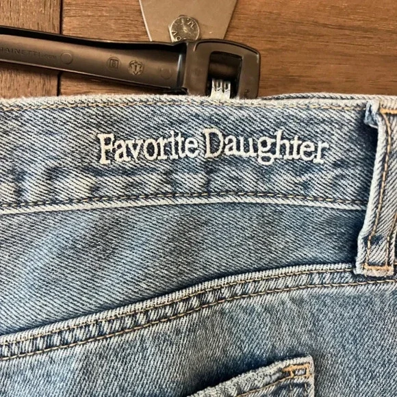 Favorite Daughter The Tommy Dublin Raw Hem High Rise Bermuda Short Size 31
